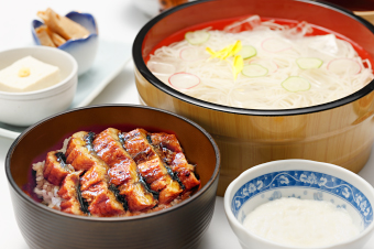 うな丼とそうめん膳